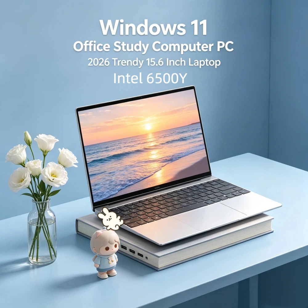 

Exquisite 15.6" Gaming Notebook Intel 6500Y 32GB RAM 2TB SSD 5000mAh Battery Fingerprint Backlit Keyboard Windows 11 Laptop
