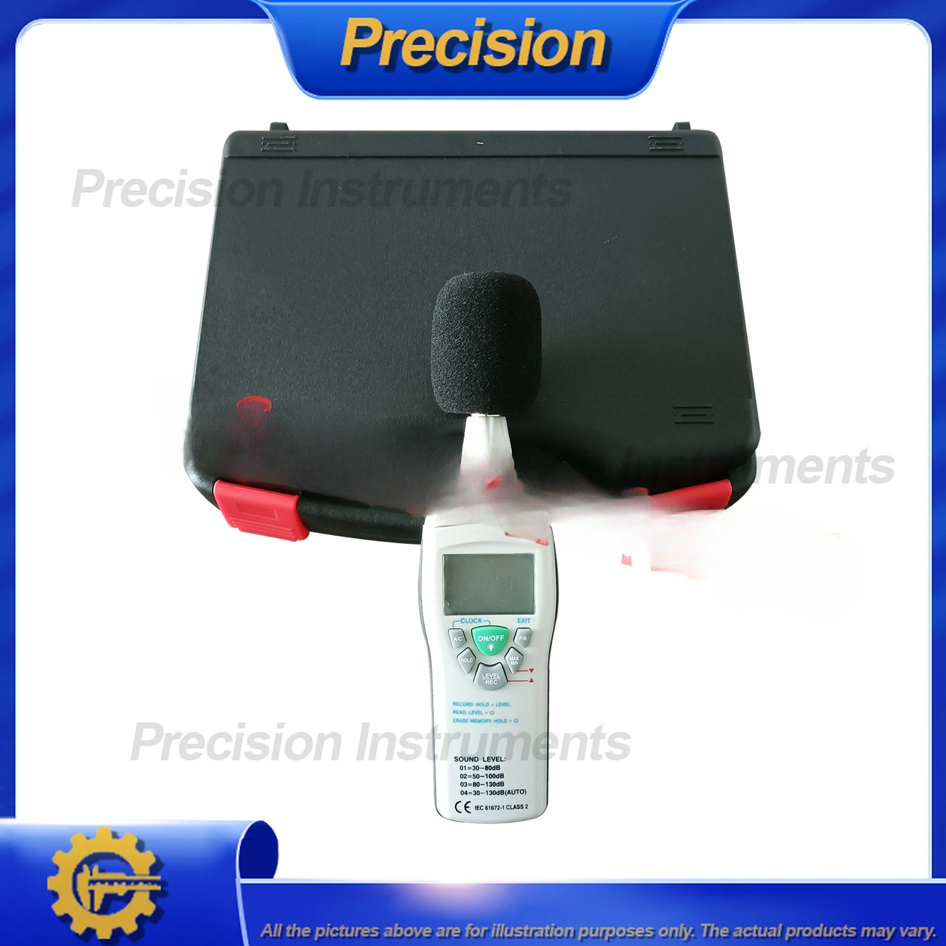 2026 مقياس مستوى الصوت الرقمي مع وظيفة تخزين البيانات للكشف عن الضوضاء الصناعية والمراقبة البيئية عالية الدقة #2