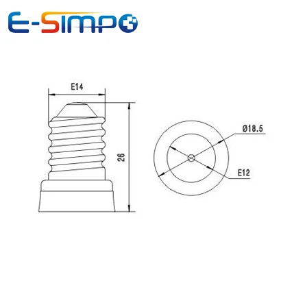 8pcs E14 to E12 Adapter LED CFL European Chandelier Lamp Base US Candle Bulb Holder Converter