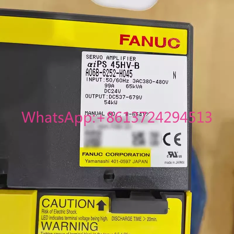 

A06B-6252-H045 New Fanuc Servo Driver IN STOCK Fast ship