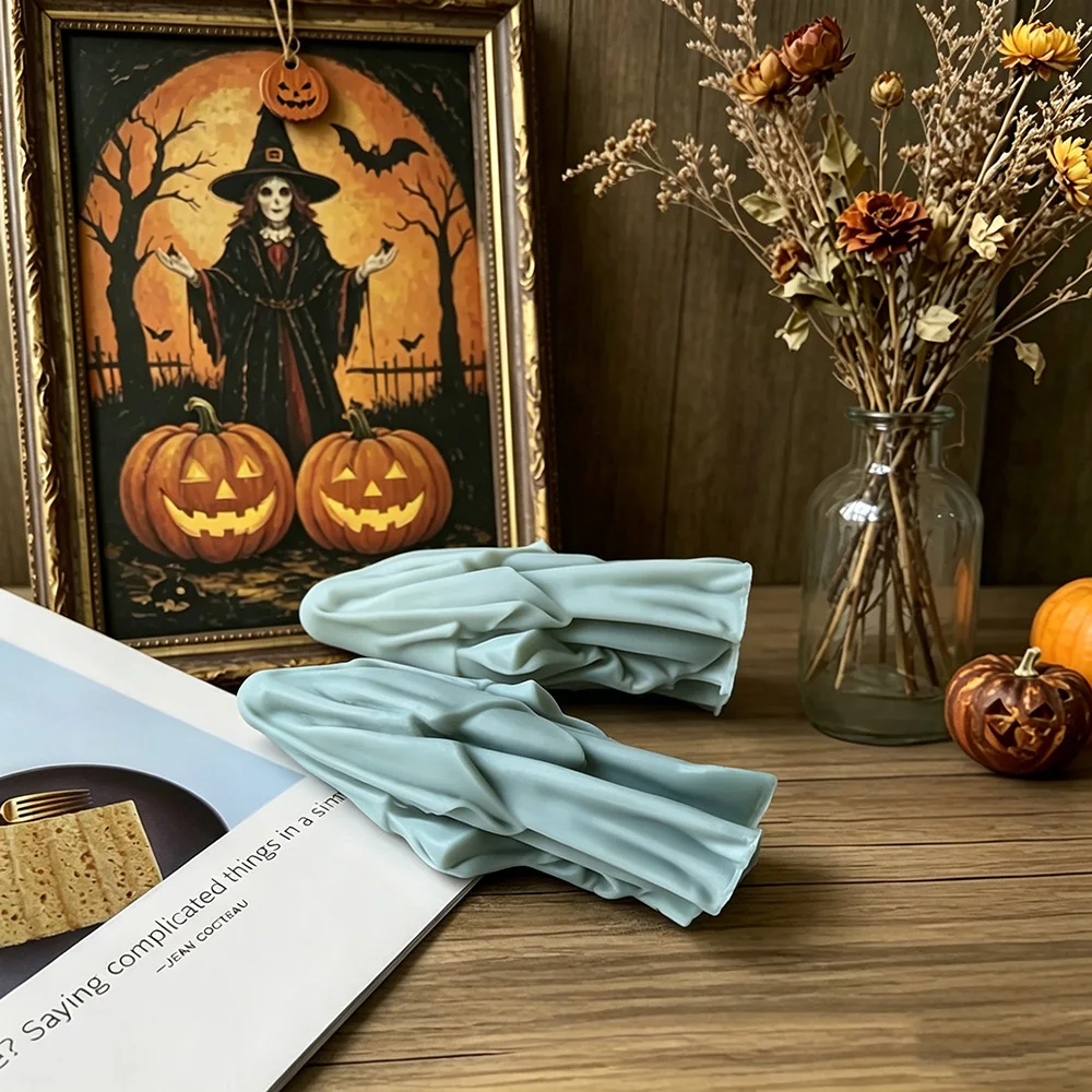 Świeca halloweenowa forma zamaskowana ludzie narzędzie do świeca DIY dekoracji tynku do aromaterapii — zdjęcie 2