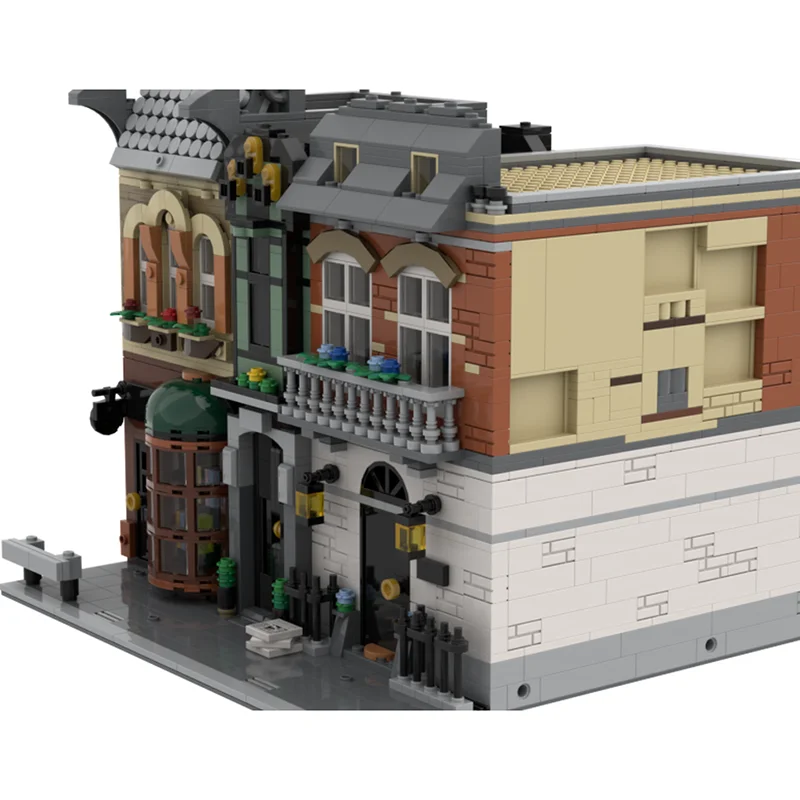 모크 빌딩 블록 모듈러 베이커 스트리트 뷰 모델 테크놀로지 브릭 유명 장면 영화 DIY 조립 건축 선물 장난감