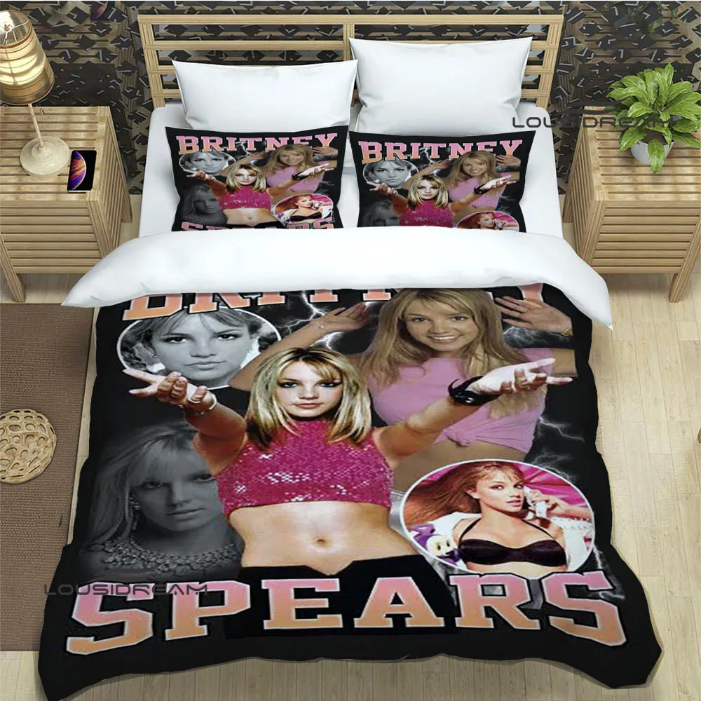 Star Britney Spearsr Bedding Sets exquisite bed supplies set duvet cover bed comforter set bedding set luxury birthday gift