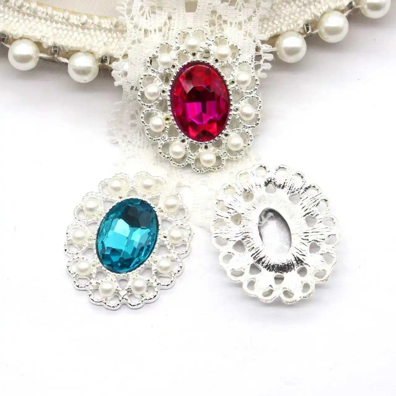 5 قطعة OFXSHIP 26*21 مللي متر الجوف خارج الخياطة اكسسوارات DIY بها بنفسك الملابس إكسسوارات الشعر أحذية ملابس رقص اكسسوارات #3