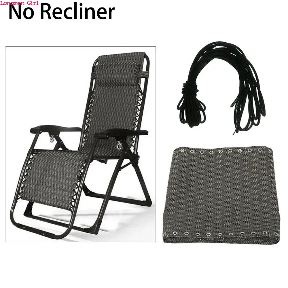 4 Pcs Elastic Cord Laces Stable For Gravity Reclining Yard Rest Garden Sun Loungers Deck Recliner Folding Chair Patch Tools