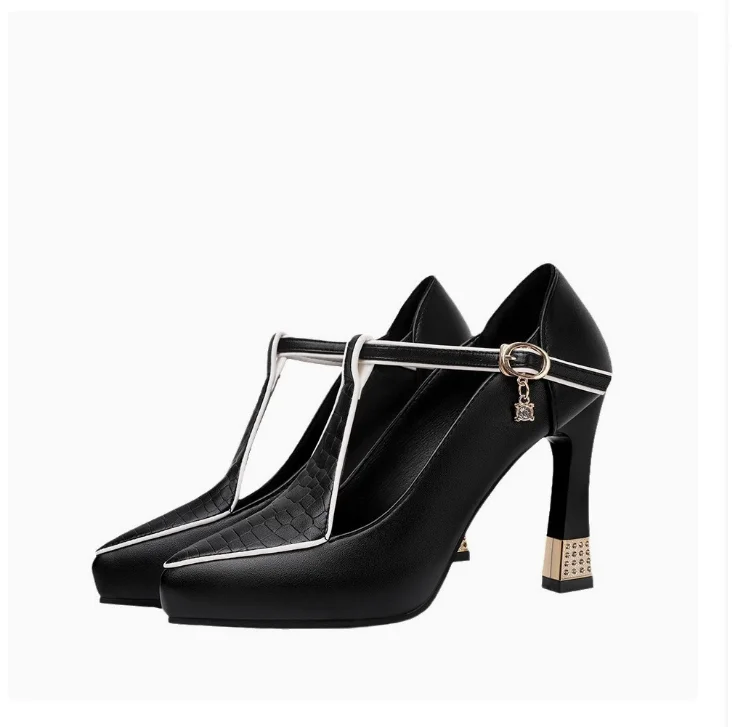 

New Black Sexy High Heels Shoes Women Pointed Toe Party Sandals Summer Fashion Dress Elegant Shoes Trend Platform Pumps