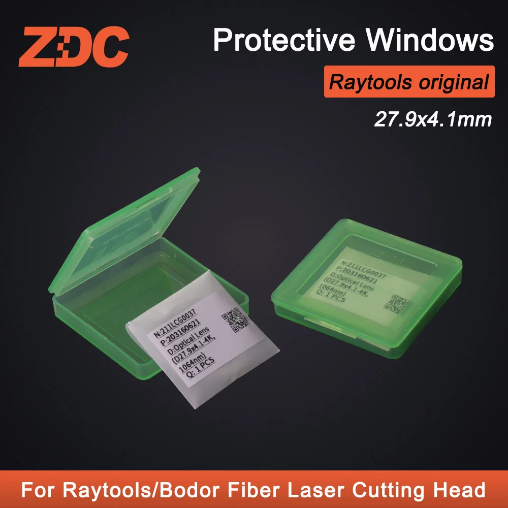 Raytools Original Protective Windows 27.9x4.1mm 211LCG0037 24.9x1.5 211LCG0020 Lens 4000W For Raytools BT240S BM111 Fiber laser