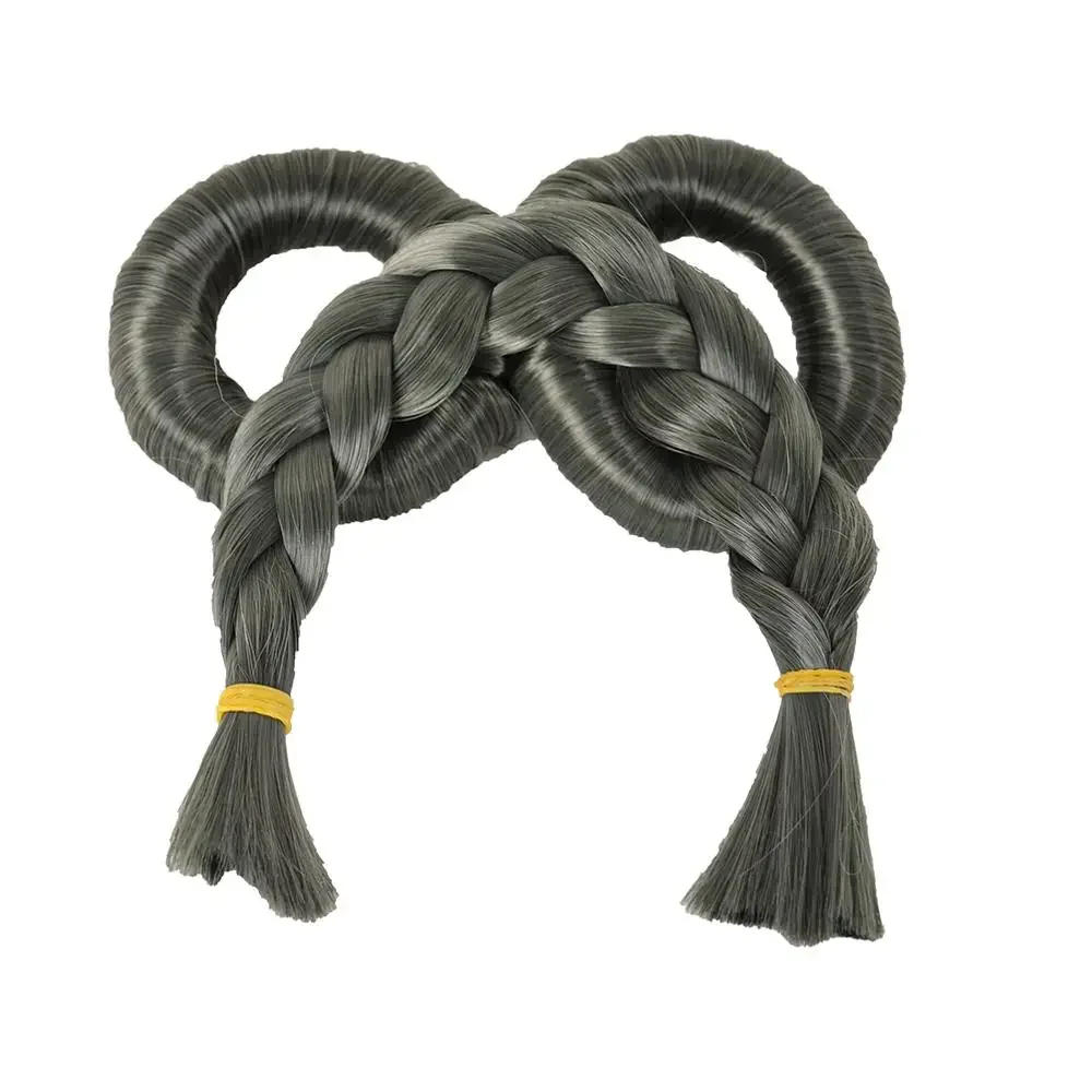 Grijze Lange Hittebestendige Synthetische Cosplay Pruik voor Vrouwen 3042 Xi.Rocks Vocaloid Anime Luo Tianyi Stijl Pin up Haar