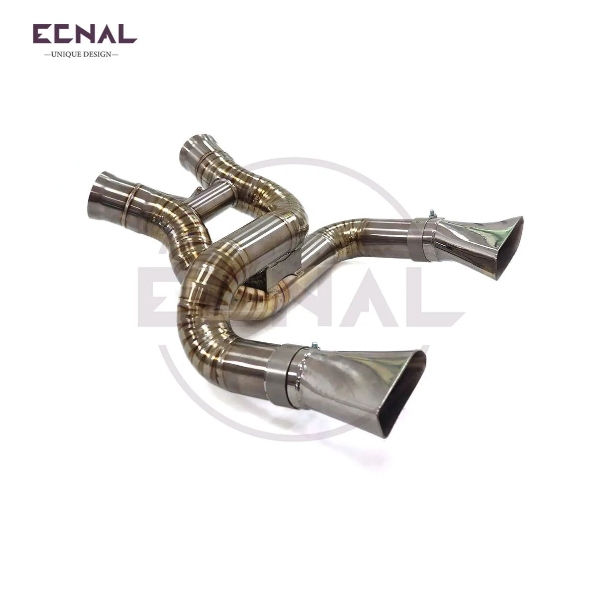 Спортивная выхлопная система Ecnal Exhaust Sport Axle-back без клапана из титанового сплава для McLaren 650S 12c MP4 3.8T 2012-2014