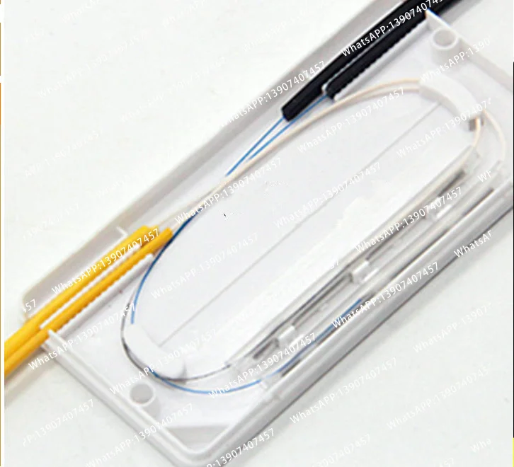 10pcs Drop Cable Protection Box Optical Fiber Protection Box Heat Shrink Tubing to Protect Fiber Splice Tray 2 Into 2 Out