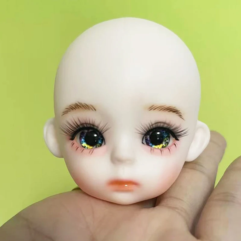 Handmade Makeup 1/6 Bjd Doll Head DIY 30cm Dolls Head Accessories Kids Toy Girls Toy Gift