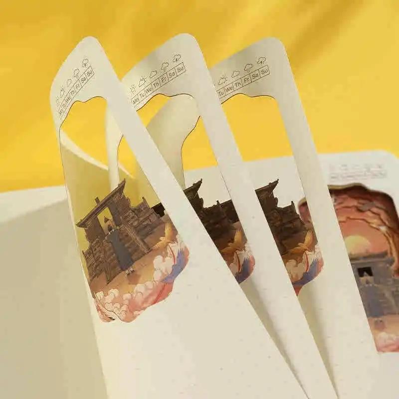 Wudang Mountain 3D Stereo Hollowed Out Notebook Cultural Creative Hand Account Notebook Birthday Gift Graduation Season Gift