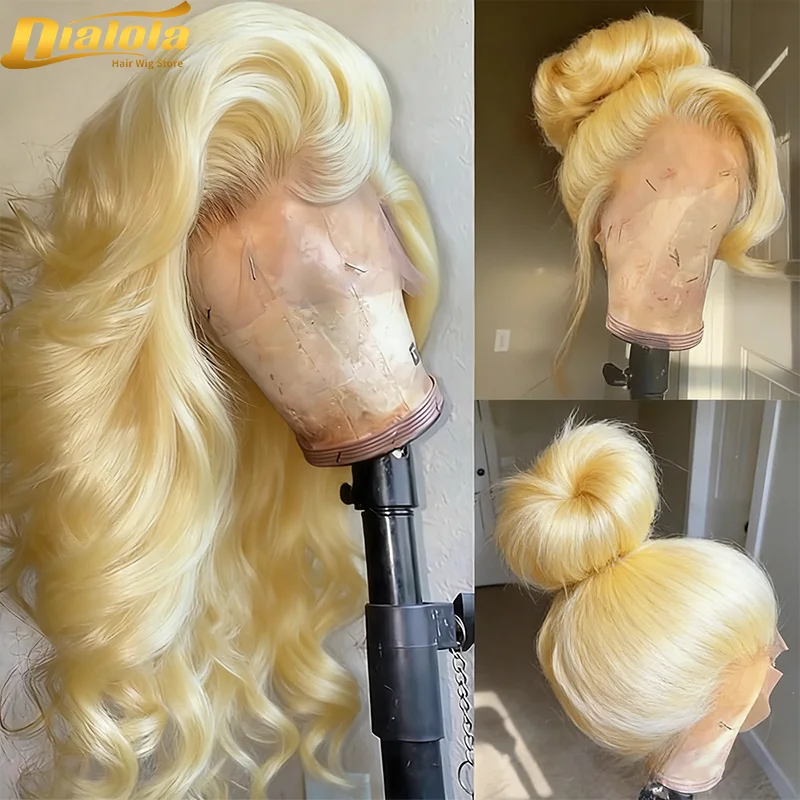Peluca de cabello humano con encaje frontal HD de 36 pulgadas, 13x4, 13x6, color rubio 613, lavable, para mujeres, se puede teñir, densidad del 250%