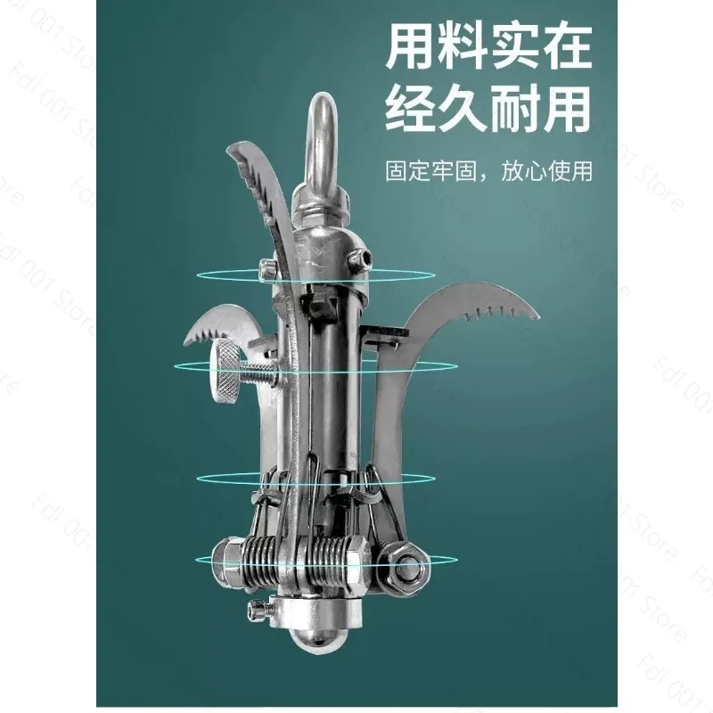 Heavy Duty  Rescue Gripper  Gravity-Actuated Auto-Locking Mechanical Claw, Stainless Steel for Emergency Rescue Operations