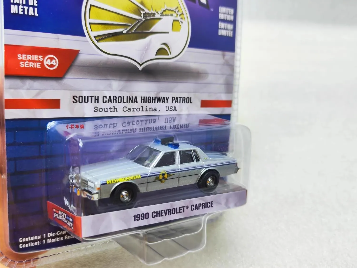 1:64 1990 Chevrolet Caprice South Carolina Highway Patrol Police Vehicle Diecast Metal Alloy Model Car Toys For Gift Collection