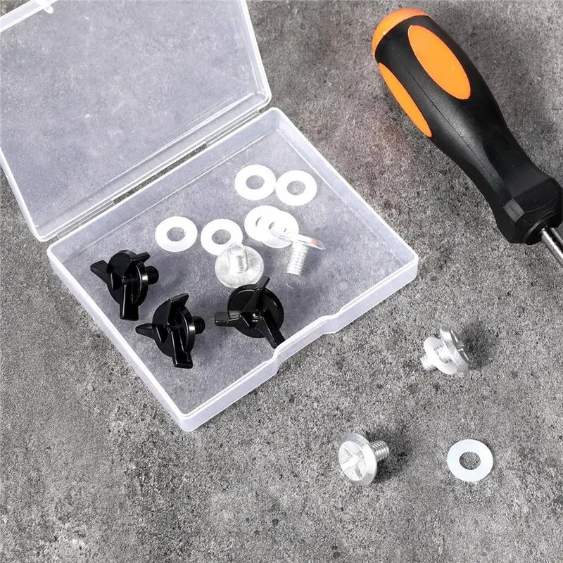 Helmet Visor Screws Replacement Set, 12 PCS With 12PCS Rubber Washers For Motorcycle Helmets