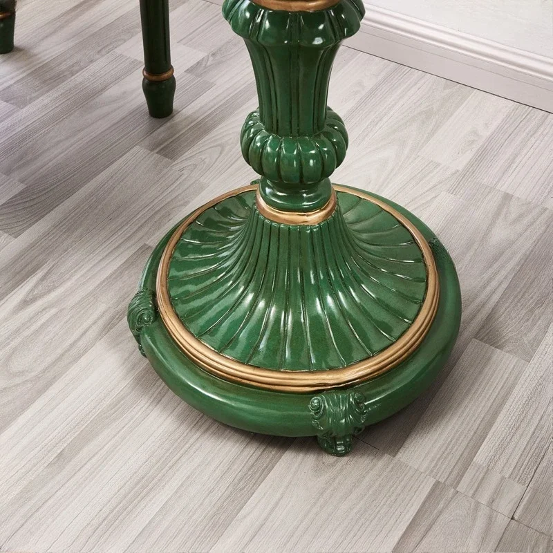 Goldener Smaragd-Verhandlungstisch, Balkon, kleiner runder Tisch, Couchtisch, amerikanisches Massivholz, einzeln