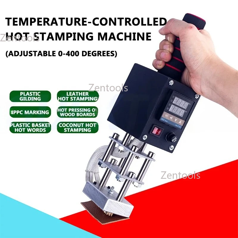 يده آلة الختم الساخن الجلود آلة ختم ساخن قفص خشبي آلة بصمة جوز الهند صينية بطاقة لوحة ختم ساخن ماك #2