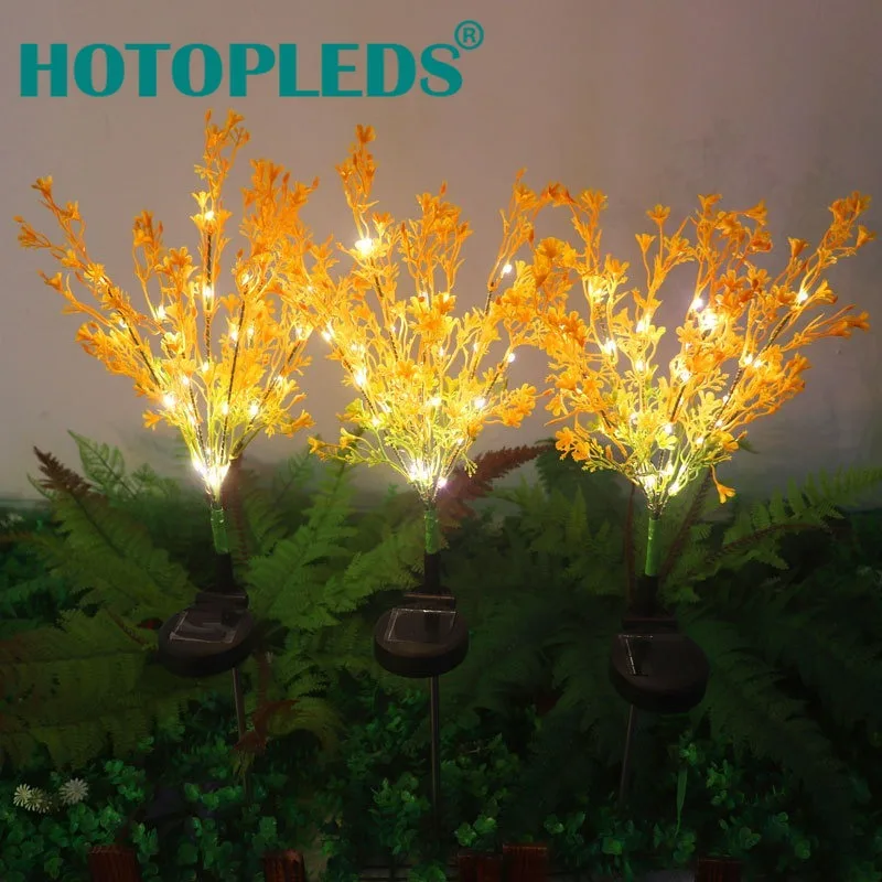 

2pack Manufacturer customizes solar rapeseed flower floor lamp, outdoor garden villa holiday decoration lamp courtyard lawn lamp