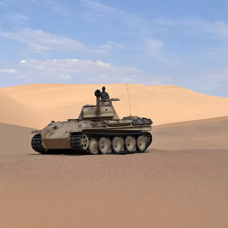 3878 Henglongku Soldier German Leopard 2.4 G Electric Remote Control Tank Barrel Telescopic Military Model Boy Toy