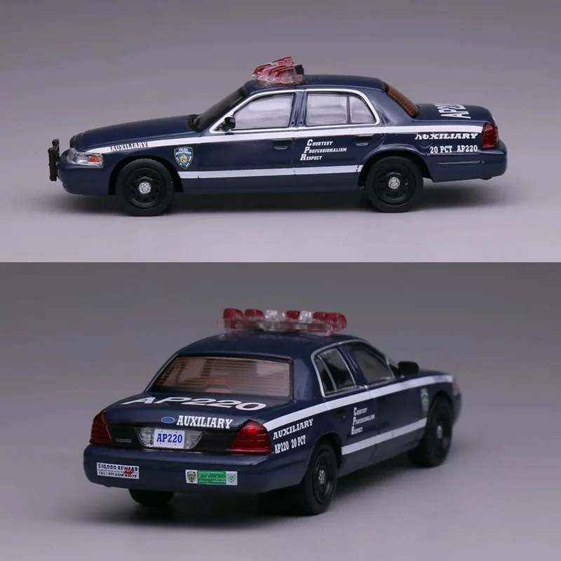 

Модель автомобиля GOC 1:64 CROWN VICTORIA CV AP220 из сплава, имитация, сувенир, коллекционный предмет, подарок для хобби
