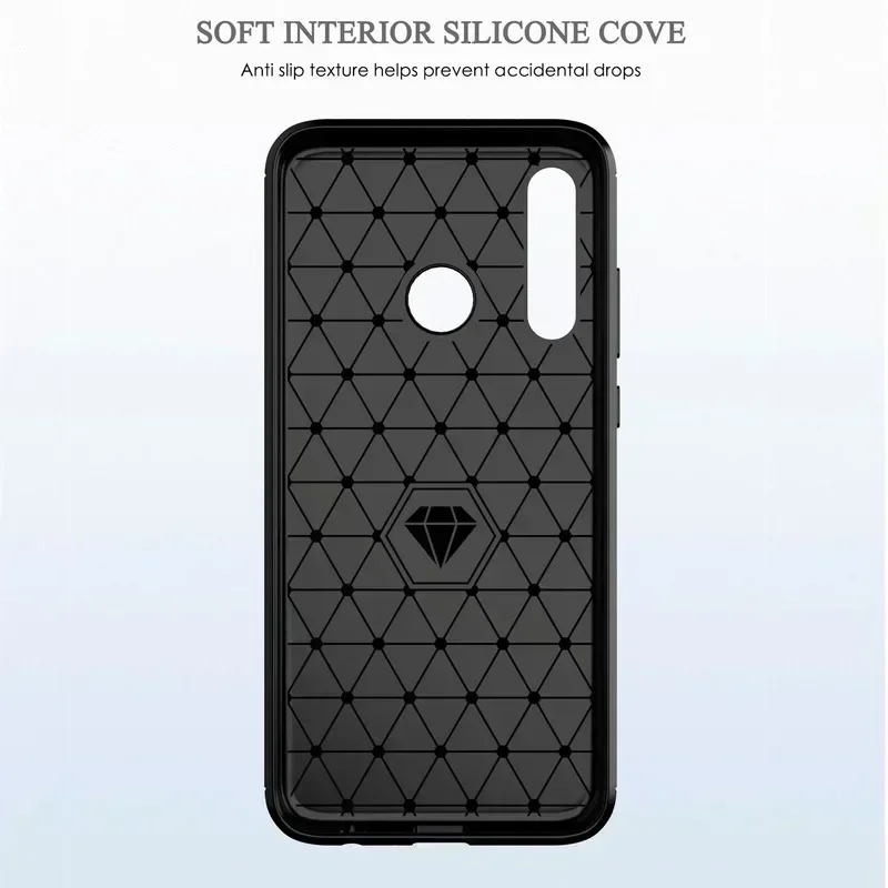 Coque de téléphone portable en fibre de carbone brossée, étui pour Huawei P40 Lite E P30 P Smart Plus Z 2019 2021 Mate 30 20 Pro 10 P50 P20 P30Lite