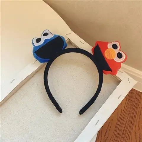 Sesamo Street animation periferiche Elmo cartoon cute hairband personalità creativa sweet face wash hairwear all\'ingrosso