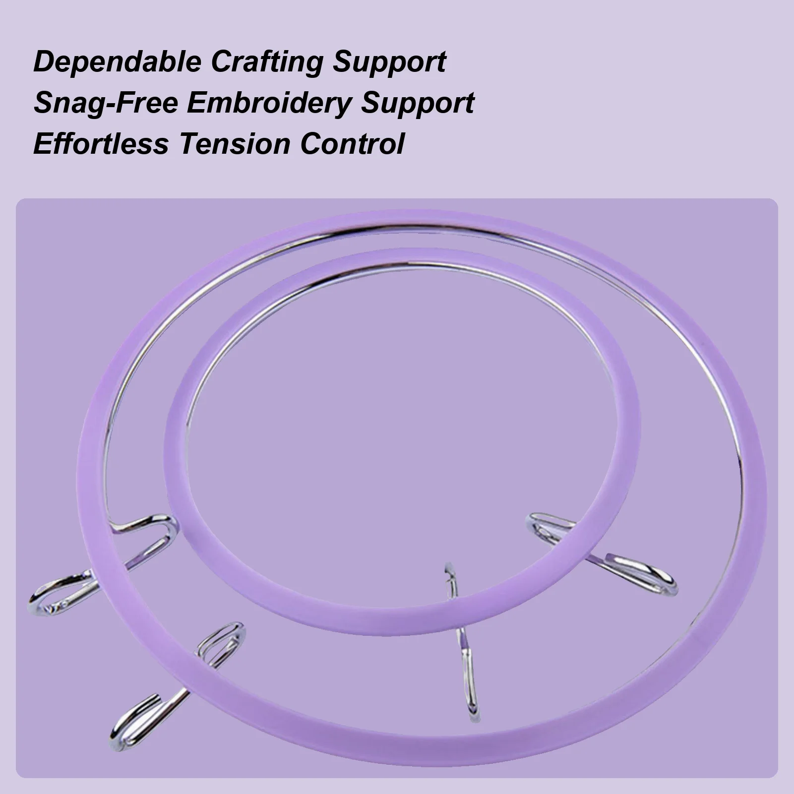 

Пруль для вышивки крестом, металлические пружинные пяльцы для вышивания, 2 шт., регулируемые аксессуары для шитья, художественных рукоделия для творчества