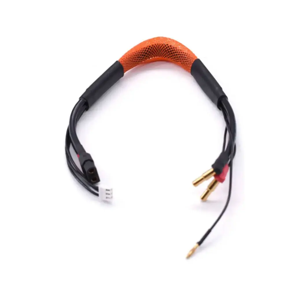 2S XT60 Balance Charging Lead 4mm & 5mm Multi Bullet Plug with orange wire 12AWG 300MM