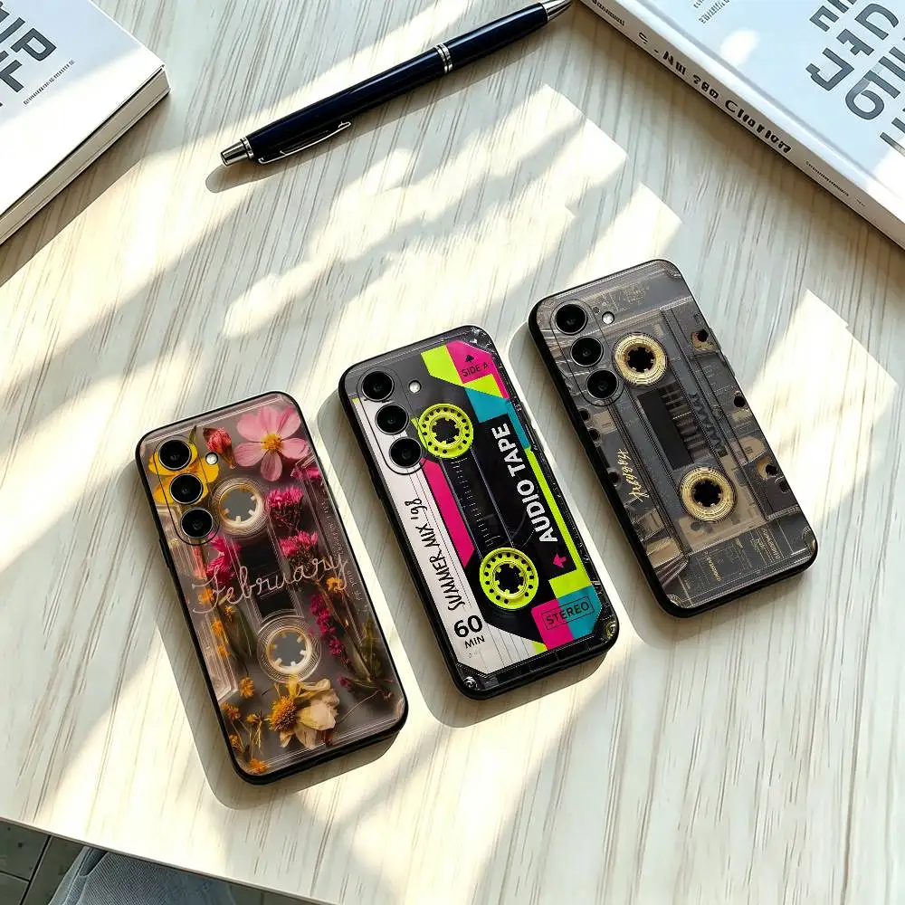 Vintage Retro Radio Old Device Phone Case For Samsung A73 20,21s,22,31,32,52,53,72 Soft Black Shockproof Cover
