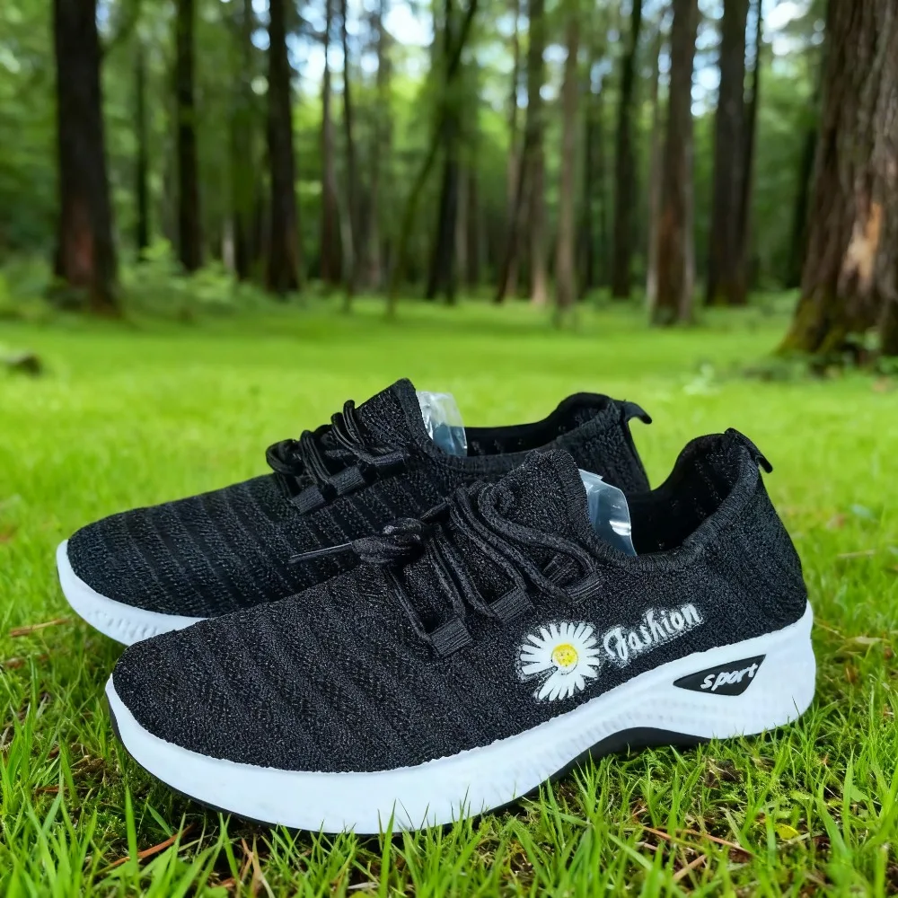 النساء أحذية تنفس سيدة شقة الصيف أحذية رياضية بيضاء تنفس أحذية امرأة الإناث شبكة أحذية رياضية النساء حذاء مسطح 2025 #6