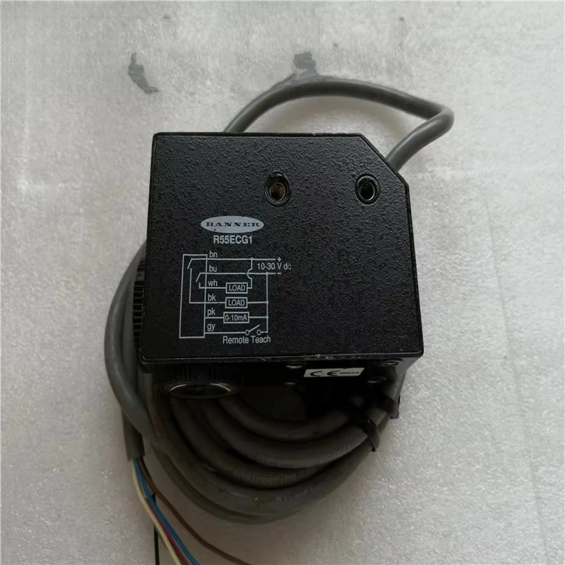 Banner New Original Genuine R55FPB Photoelectric Sensor Momentary Action Optical Switch with Touch Button and Sensor Cable