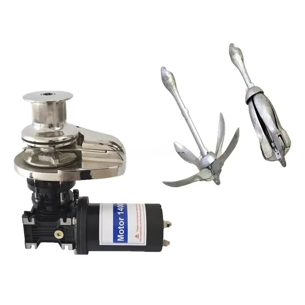 

Corrosion-resistant 316 stainless steel material Horizontal Marine Boat Yacht Electric Anchor Windlass Winch 12v 24v for Boat