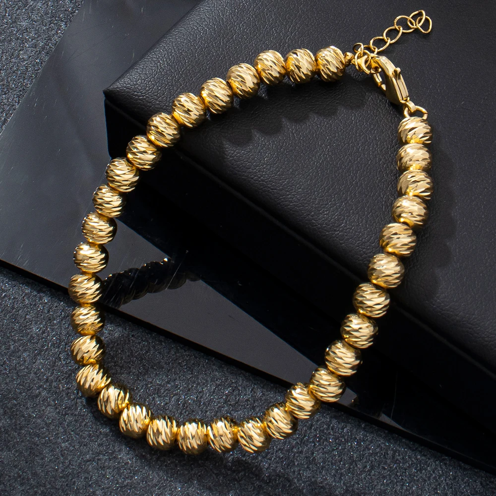 Ruffled Design Bead Bracelet Jewelry Hand Chain Exquisite Accessories Women Daily Wearing Mood Bracelet Festival Gifts