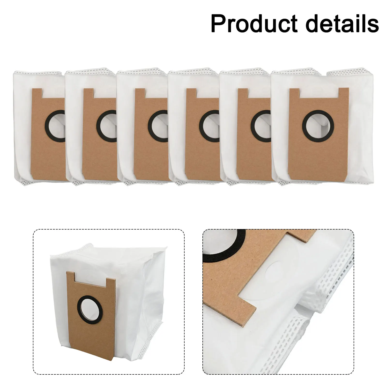 

Easy To Install Dust Bags Large Capacity No White Robot Vacuum Accessories Cleaner Home Environment Non-woven Fabrics