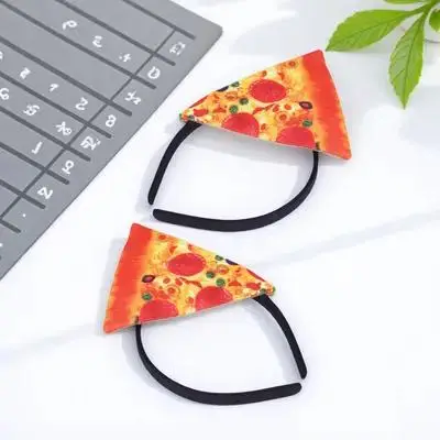 2 stuks pizza hoeden grappige voedsel hoed Halloween cosplay kerst kostuum accessoires voor kinderen en volwassenen feestdecoraties