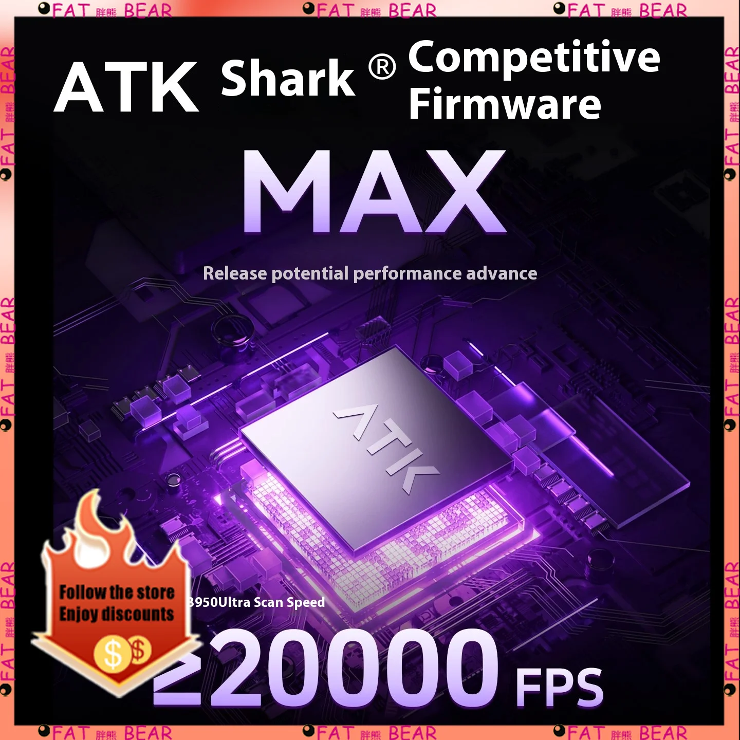 Atk U2 마우스 트라이 모드 8k 경량 블루투스 마우스 경쟁력있는 펌웨어 Max E-스포츠 게임용 마우스 맞춤형 Pc 액세서리 선물