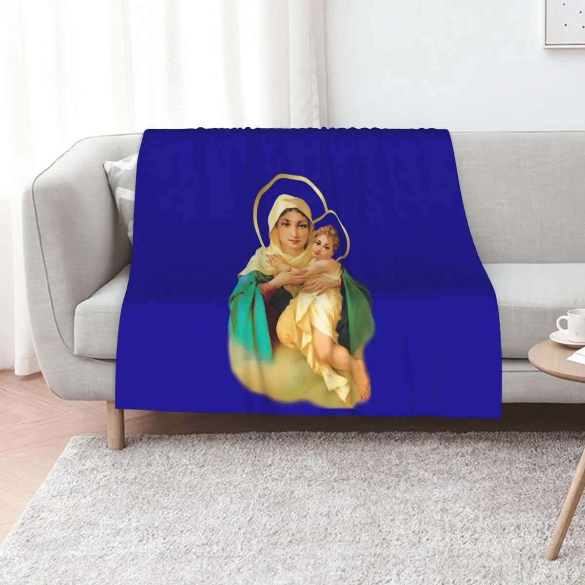 Our Lady of Schoenstatt Virgin Mary Catholic Saint 2020-020 Throw Blanket funny gift Thin Tourist Thermal Summer Blankets