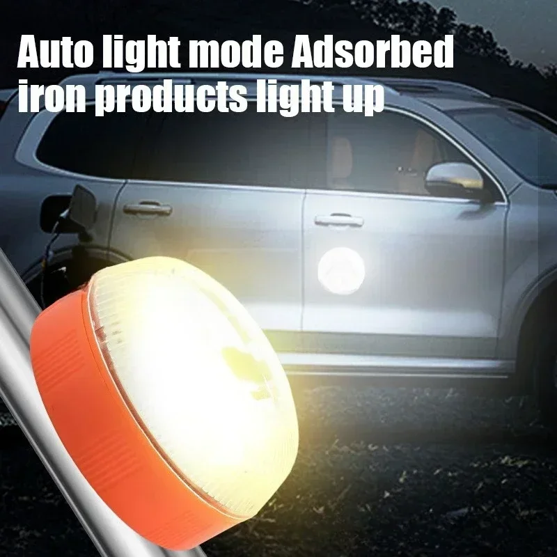 High Power LED Strobe Emergency Warning Light, Magnetic Base Car Safety Flash Beacon for Roadside Accident & Truck Hazard