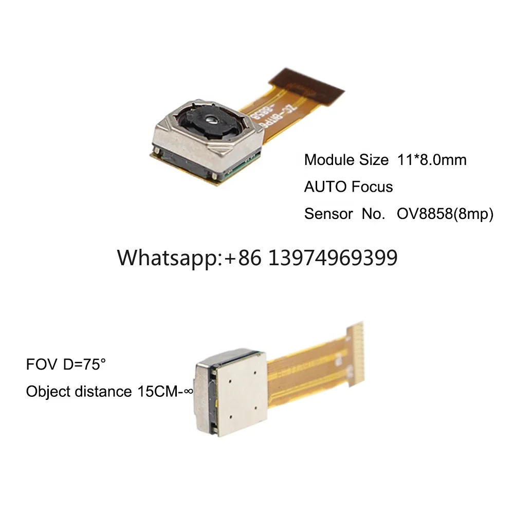 Custom Autofocus Ov5640 OV5648 OV8858 5MP 8MP CMOS Sensor Lens Micro Laptop Raspberry Pi Mini Hd Mipi Interface Camera Module