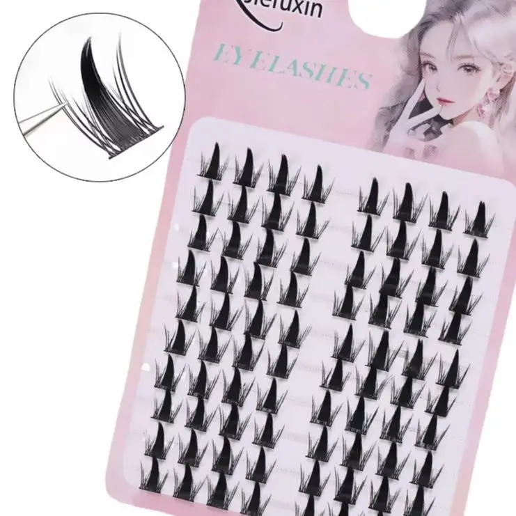 Anime Manga Style DIY Cluster Lashes Natural Look False Eyelashes Sectioned