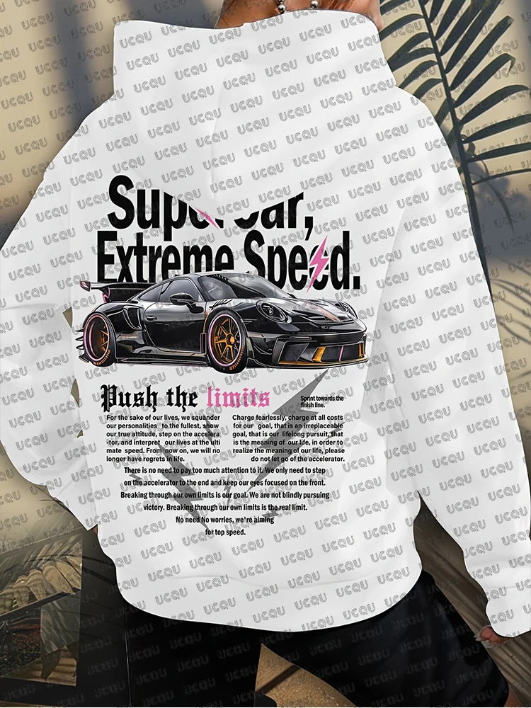 

Autumn Winter New Women's Racing Hoodies Super Car 3D Partten Hoodie For Me Motorcycle Top Outdoor Racing Extreme Sports Shirts