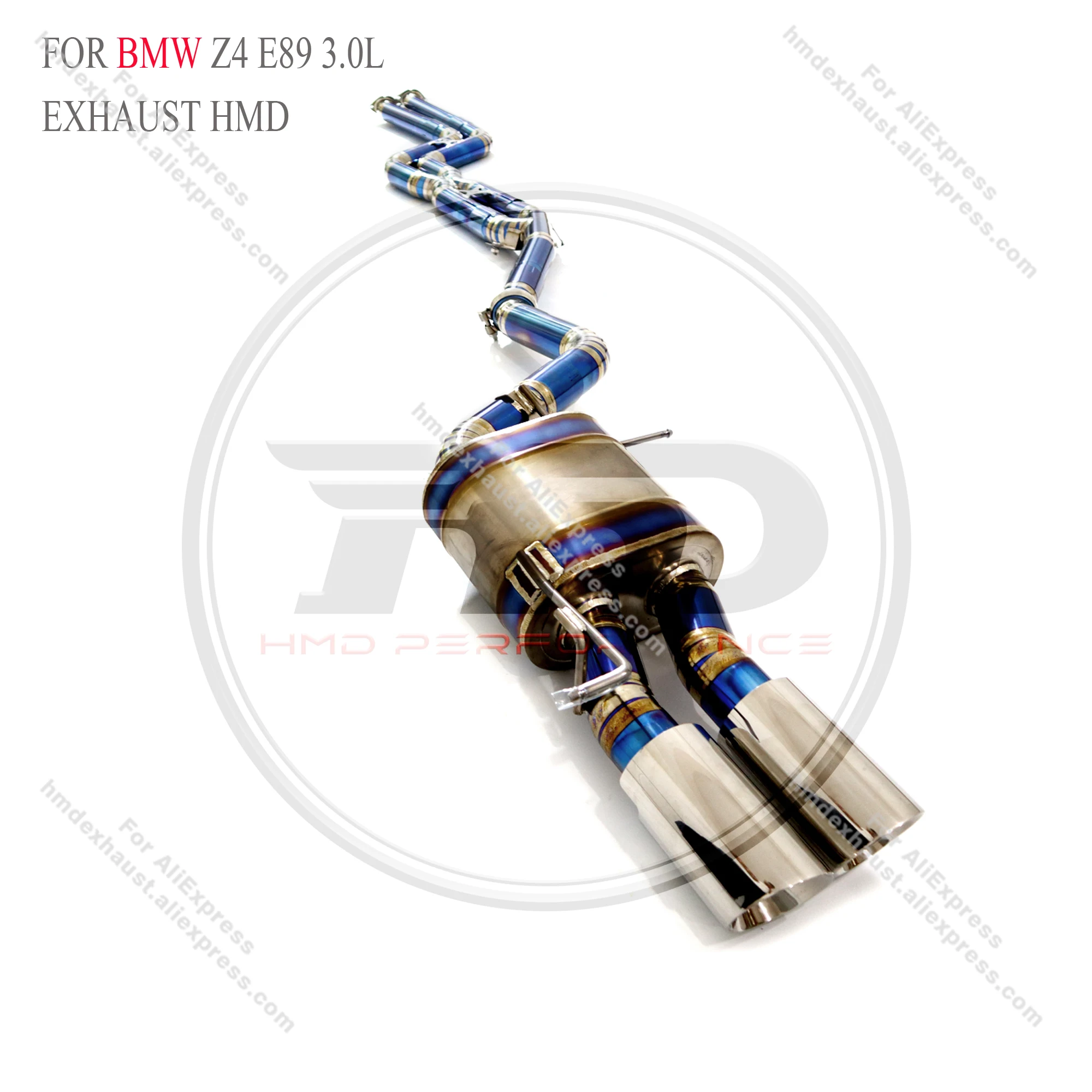 HMD Hot Sales TC4 Catback Uitlaat voor BMW Z4 E89 3.0L Elektronische Kleppen Uitlaat Enkele Pijp Ontwerp Met Tips
