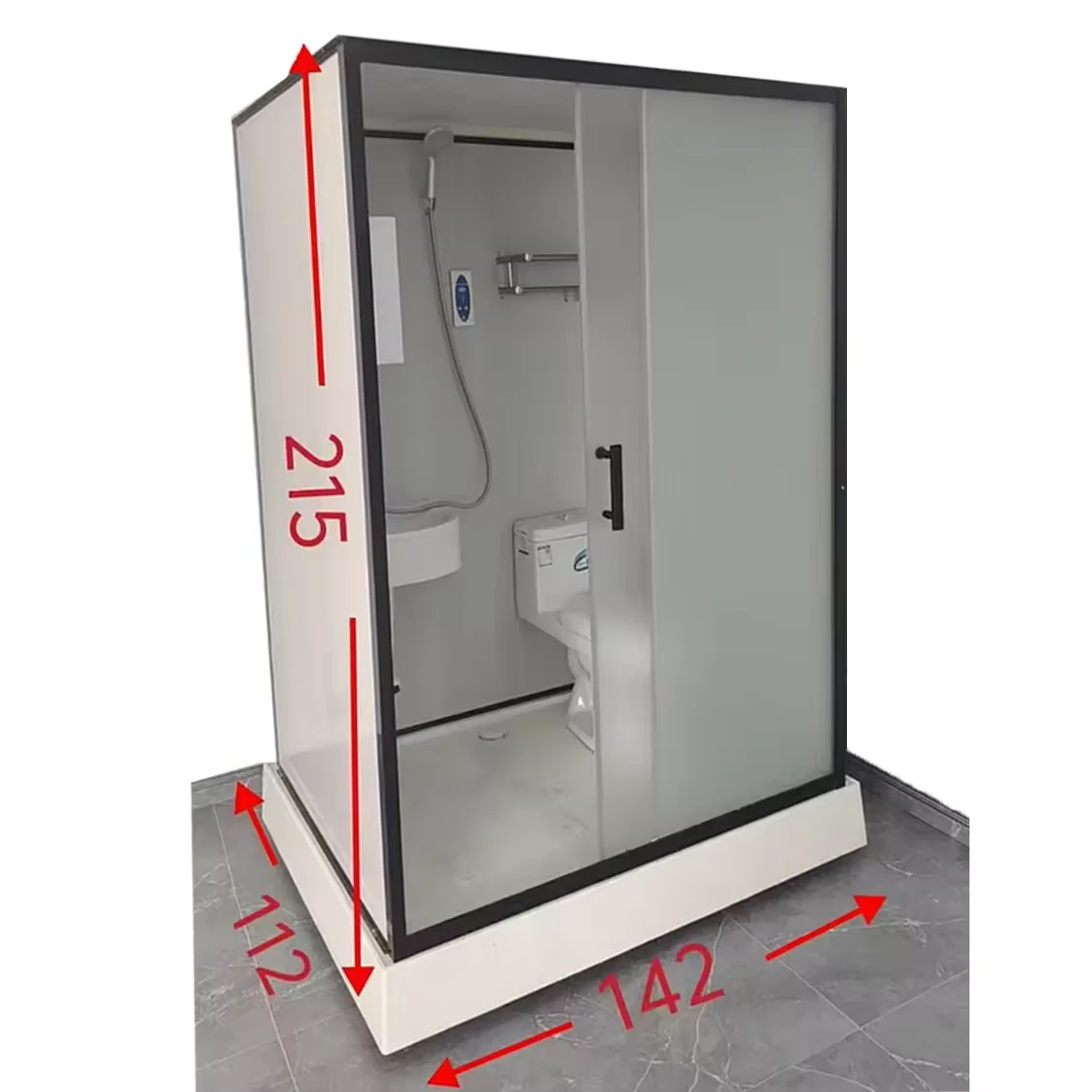 New China Portable Outdoor Prefabricated Bathroom Unit Mobile Shower and Cabin Portable Convenient Mobile Toilet