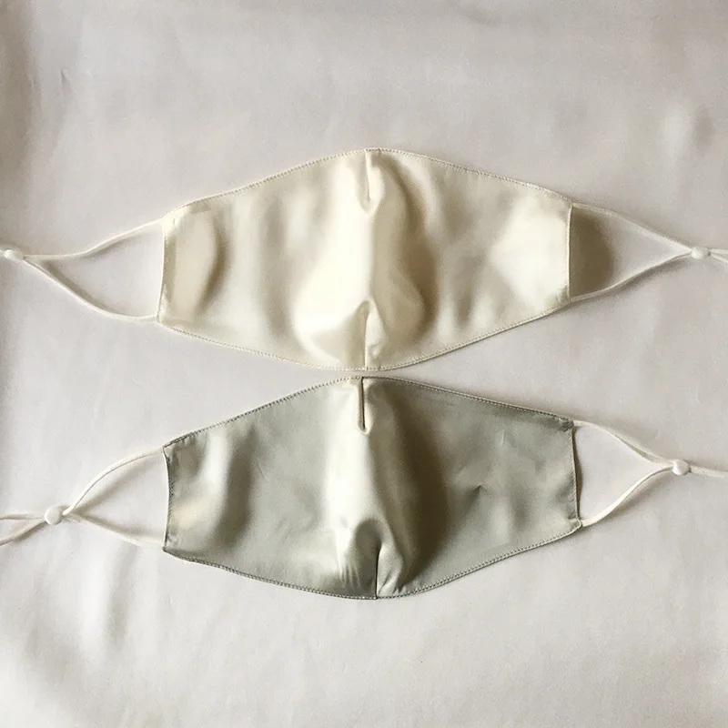 Unisex 22MM Mulberry Silk Mask Lightweight Breathable Dustproof Sunshade Sunscreen for Spring Summer Multi-Color Fashion Style