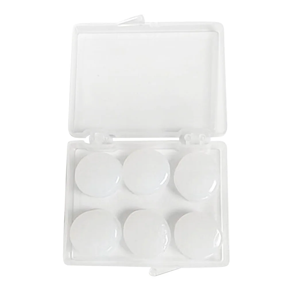 Oreja de silicona reutilizable para natación, trabajo, viaje, reducción de ruido, 6 piezas