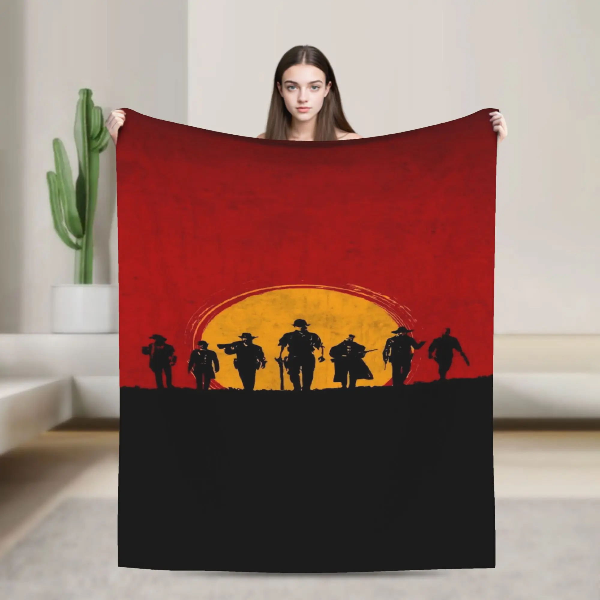 Arthurs Morgans Blanket Soft Flannel Cute Present  Throw Blanket Quilt