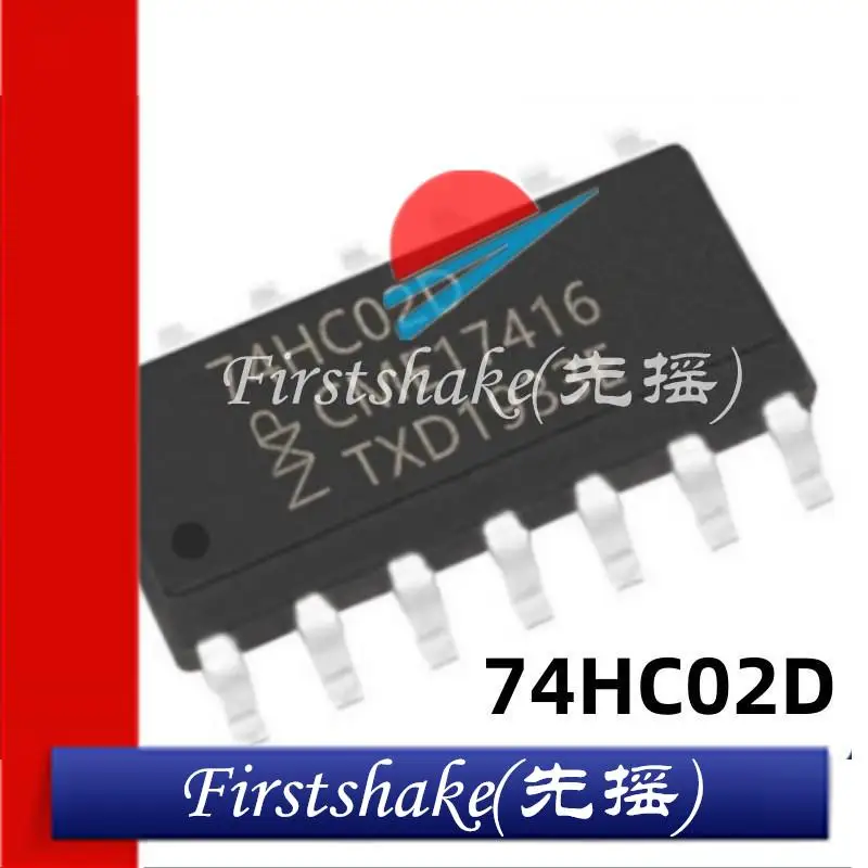 10Pcs New Original 74HC02D 74HC02 Patch SOP-14 4-way 2-input Or Non-gate Logic Chip Ic