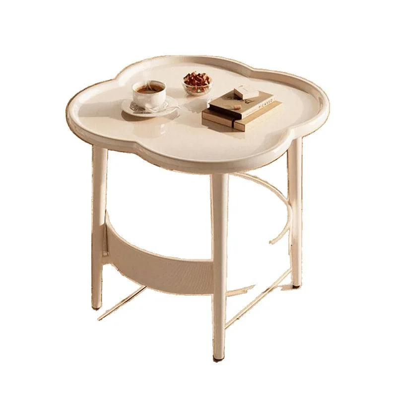 

Modern home simple bedside rack, cloud tea table four-leaf bedside table