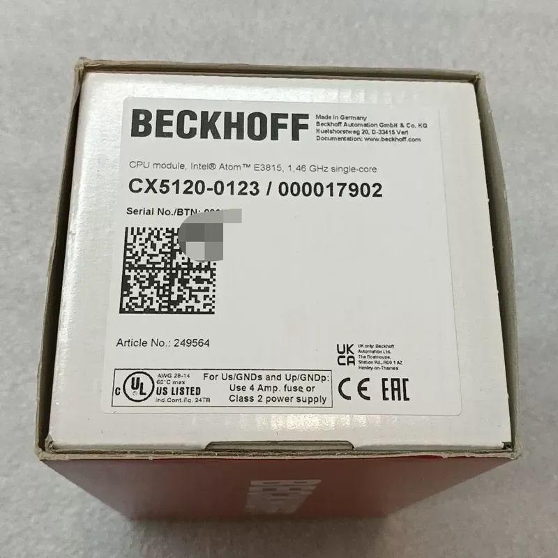 BECKHOFF, CPU Module CX5120-0123, 1.46 GHz Single-Core